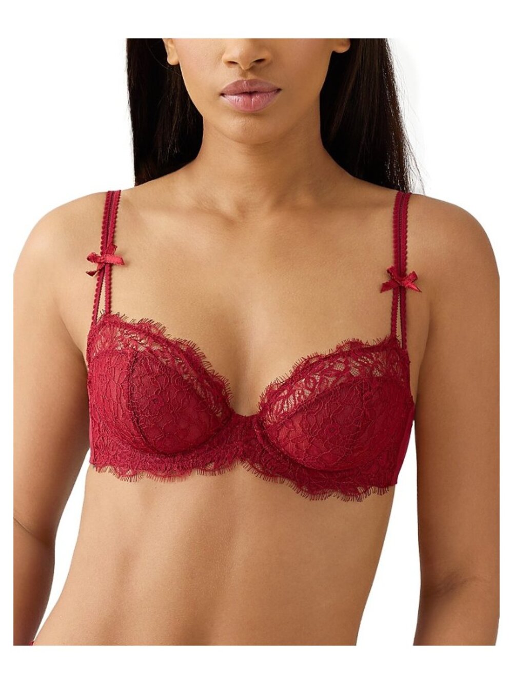 b.tempt'd by Wacoal It's On Lace Underwire Bra Biking Red 34B NWT